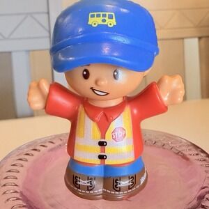 Fisher-Price Little People Bus Driver Figure Kids OS Multi Good GLT75 Vest Hat
